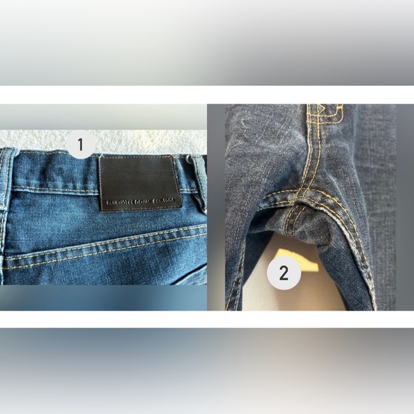 *BUNDLE OF 2* 2 Pairs Bluenotes Medium Wash Men’s Straight Leg Jeans Size 33 - Picture 6 of 8